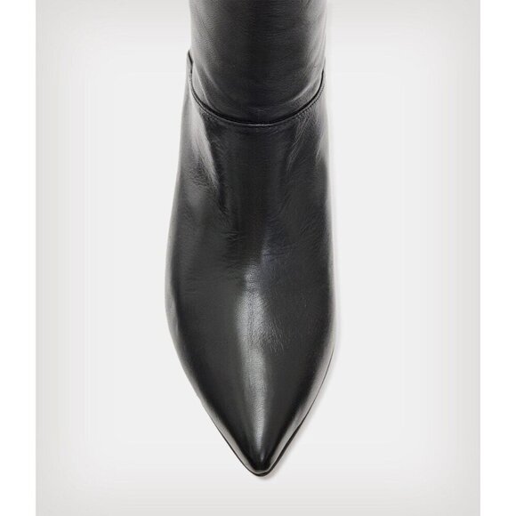 Allsaints Orlana Pointed Toe High Heel Slouch Boots in Black 6 with Box Womens - Picture 5 of 16